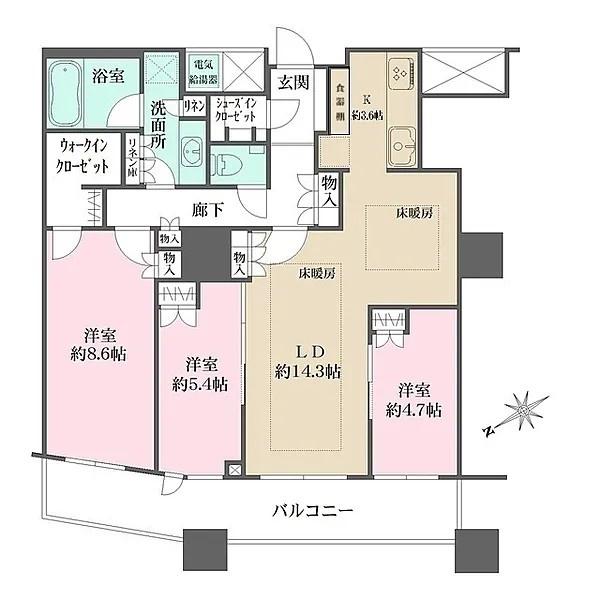 新宿区西新宿５丁目のマンション