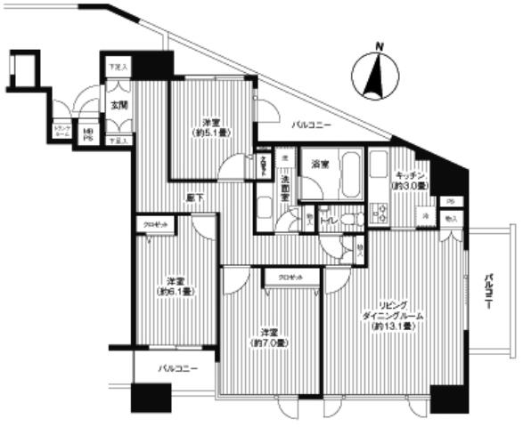港区高輪１丁目のマンション