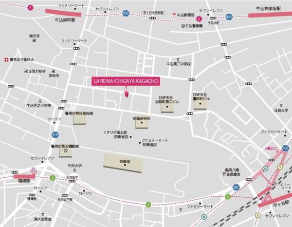 新宿区市谷加賀町２丁目のマンション