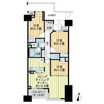 新宿区若松町のマンション