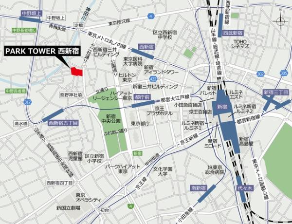 新宿区西新宿５丁目のマンション