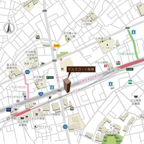 渋谷区幡ヶ谷１丁目のマンション