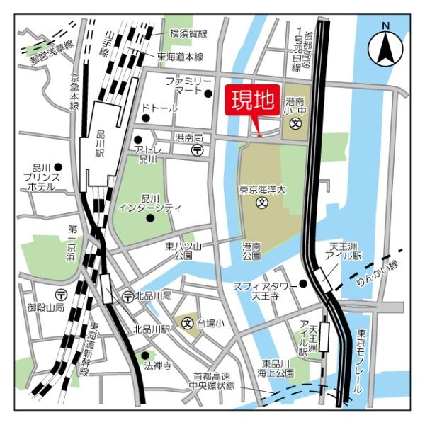 品川港南テラス(現地案内図)