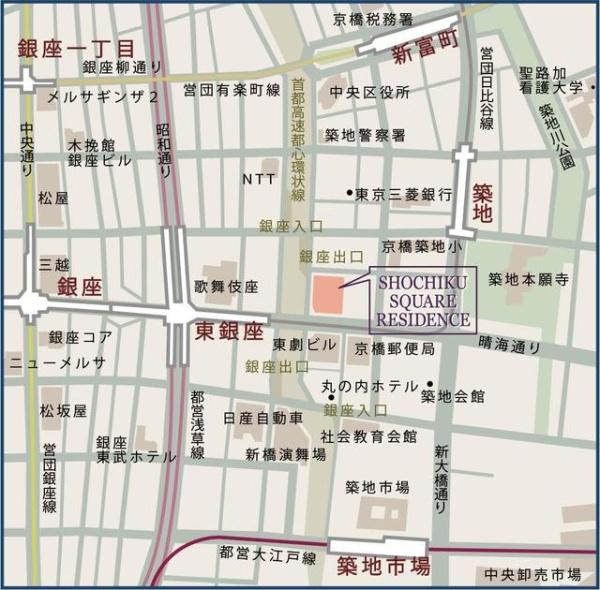 中央区築地１丁目のマンション