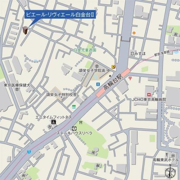 ピエール・リヴィエール白金台2(現地案内図)