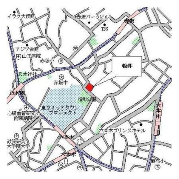 パークアクシス六本木檜町公園(現地案内図)