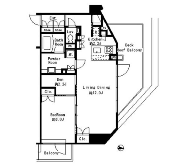 目黒区下目黒2丁目のマンション(間取り)