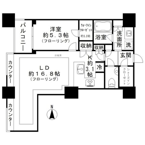高輪ザレジデンス(間取り)