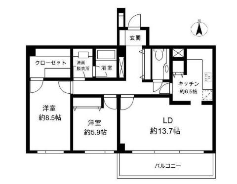 ブルグ池田山(間取り)