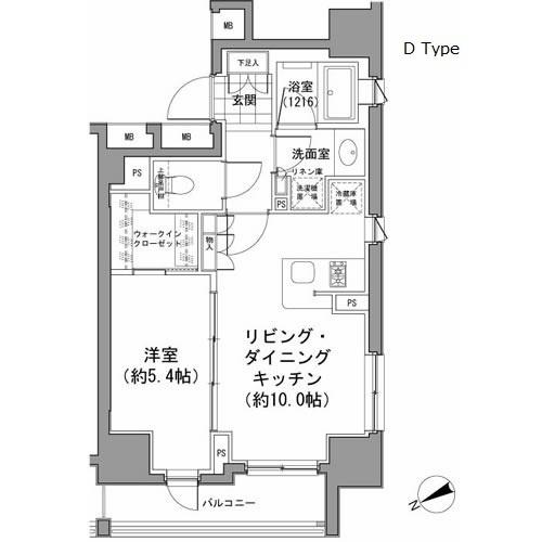 パークハビオ八丁堀(間取り)