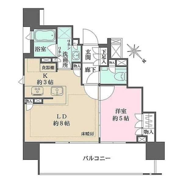 ザ・パークハウス大井町ゼームス坂(間取り)