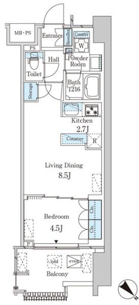 レガシス中目黒(間取り)