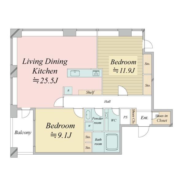レジディアタワー麻布十番(間取り)