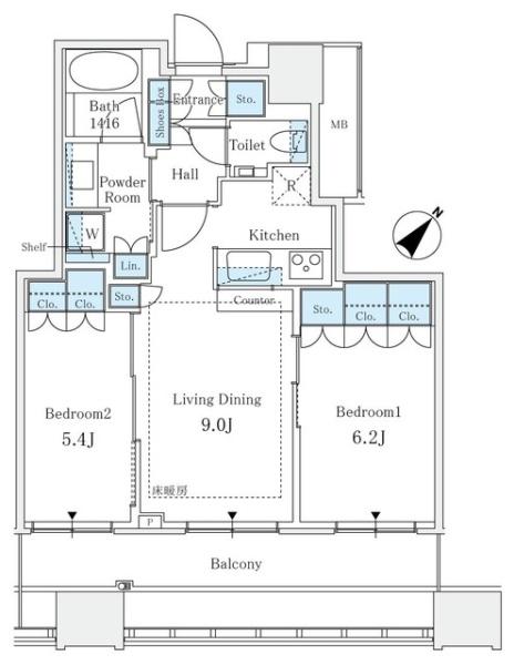 CAPITALGATEPLACEザ・タワー(間取り)