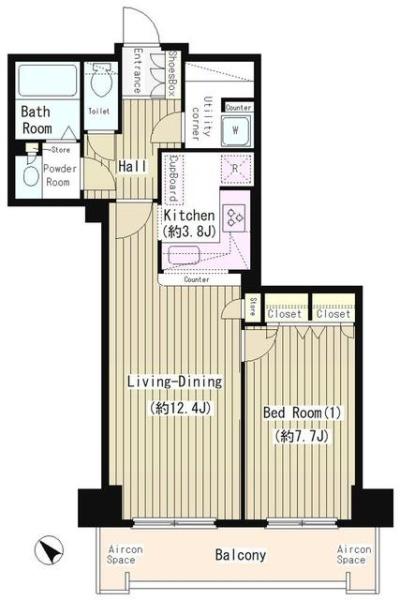 トルナーレ日本橋浜町(間取り)
