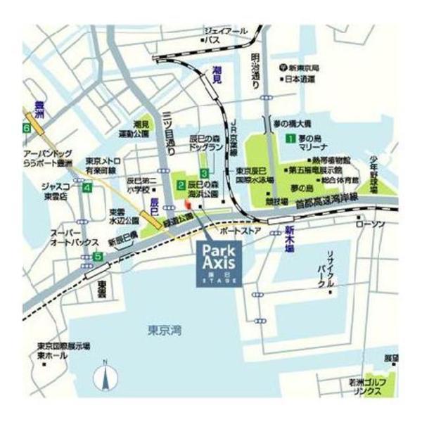パークアクシス辰巳ステージ(現地案内図)