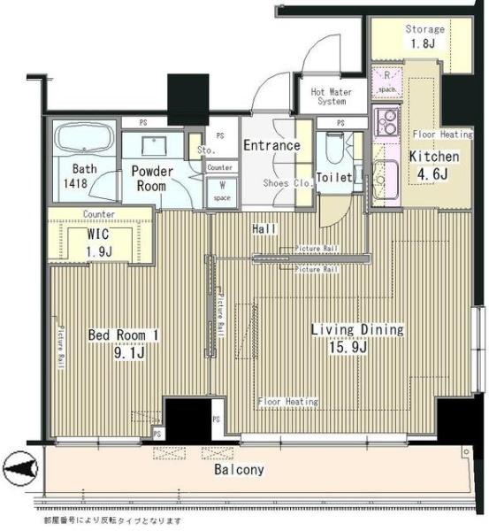 グランドゥール代々木大山(間取り)