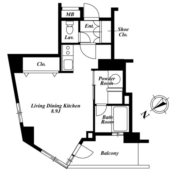 セントラルクリブ六本木3(間取り)