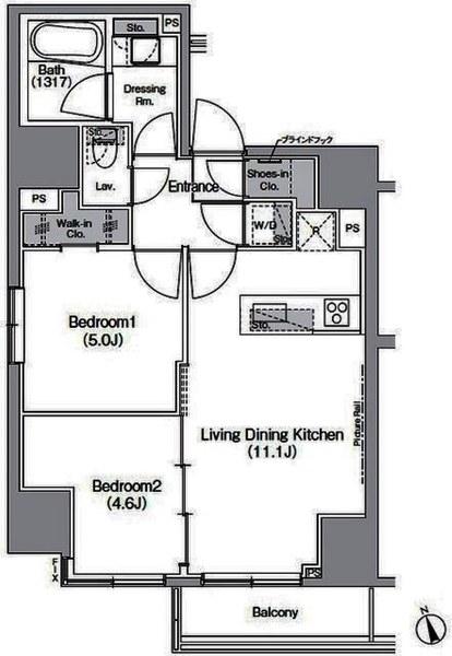 BelleVue 新橋(間取り)