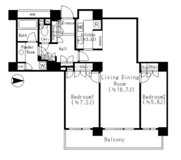 リバーポイントタワー(間取り)