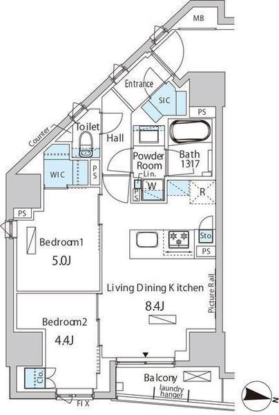 バウスフラッツ品川キャナルサイド(間取り)