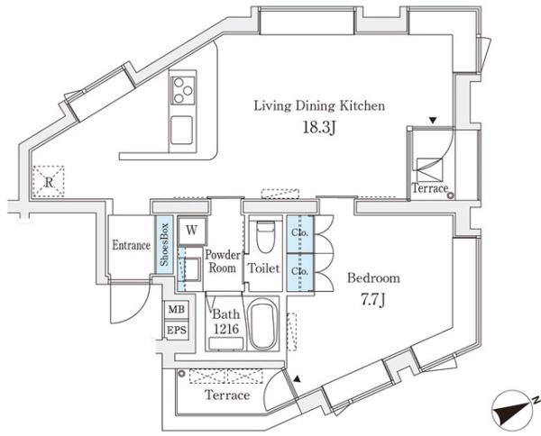 コージーコート四谷坂町(間取り)