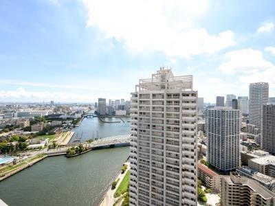 リバーシティ21イーストタワーズ2(現地からの眺望)