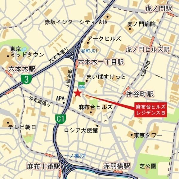 港区麻布台１丁目のマンション