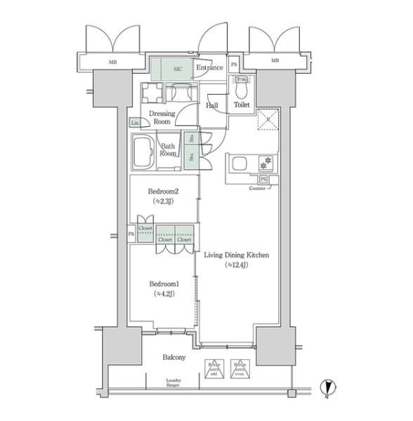 江東区塩浜２丁目のマンション