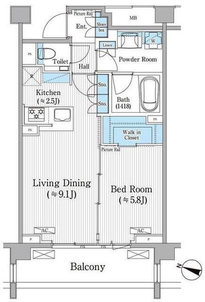 港区南麻布４丁目のマンション