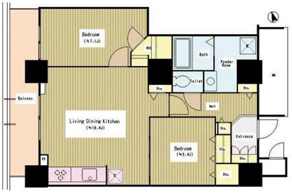 中央区勝どき１丁目のマンション
