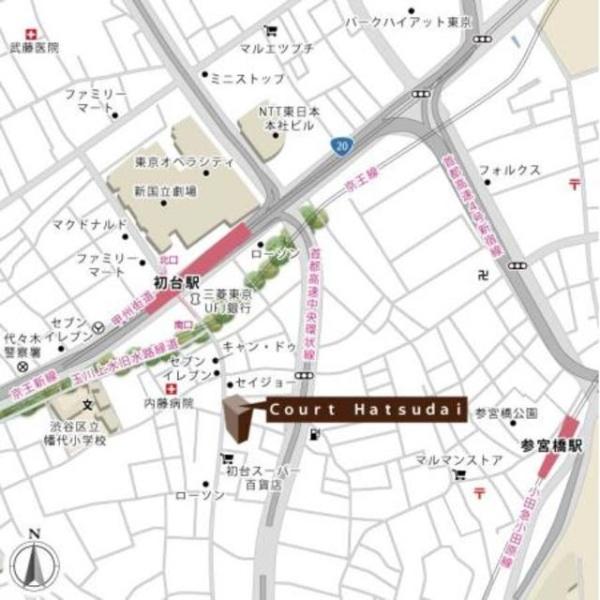渋谷区初台１丁目のマンション