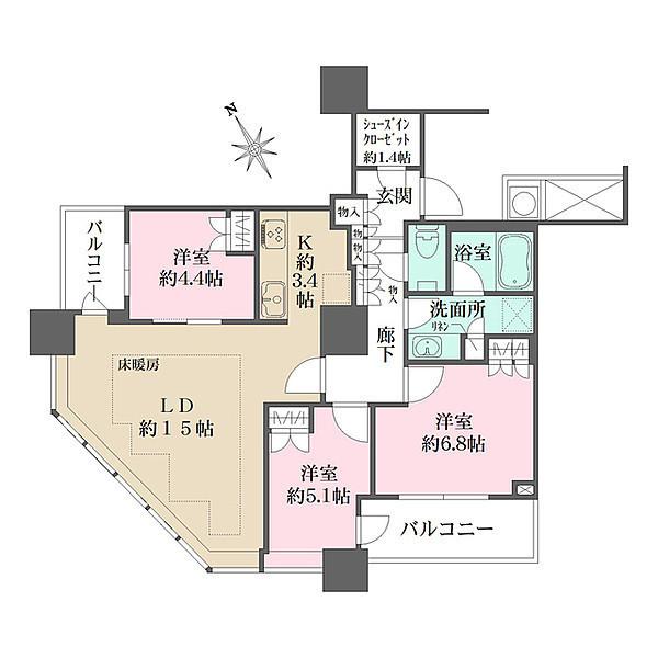新宿区西新宿５丁目のマンション