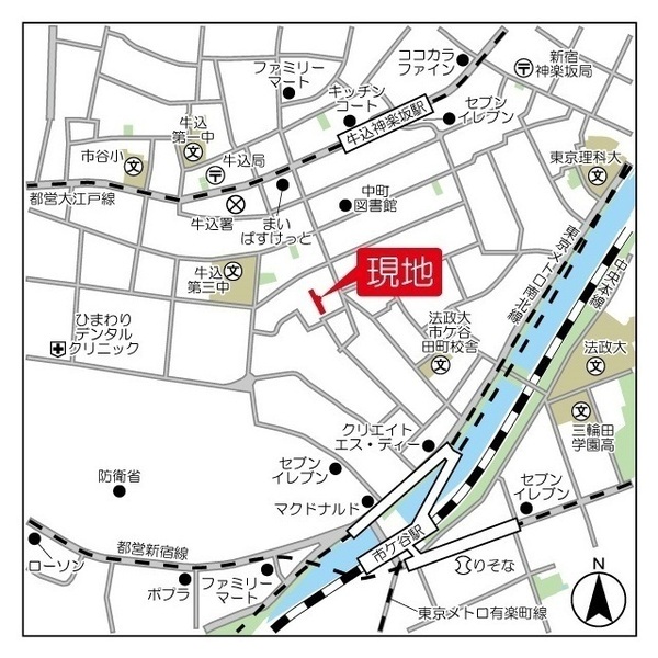 新宿区払方町のマンション