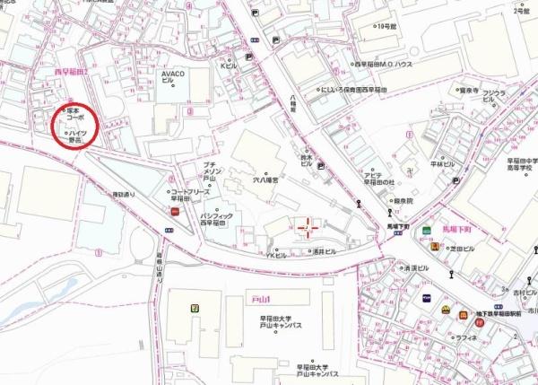 新宿区西早稲田２丁目のマンション