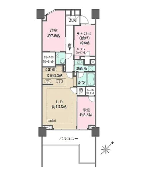 新宿区南元町のマンション