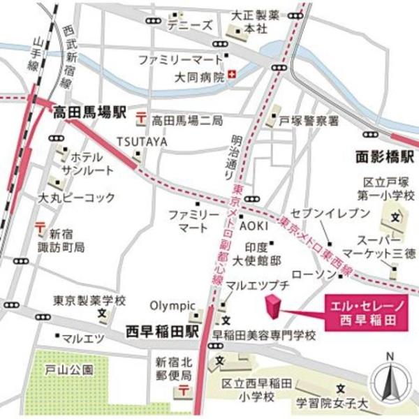 新宿区西早稲田２丁目のマンション