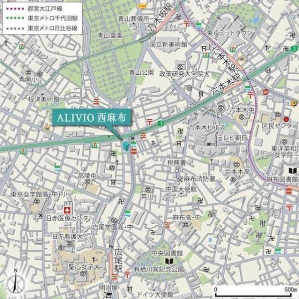 港区西麻布４丁目のマンション