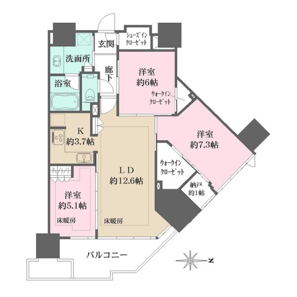 新宿区西新宿５丁目のマンション
