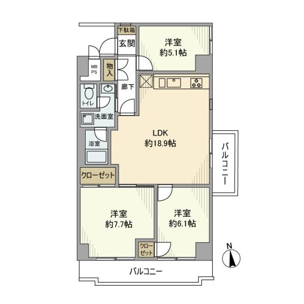 新宿区新小川町のマンション