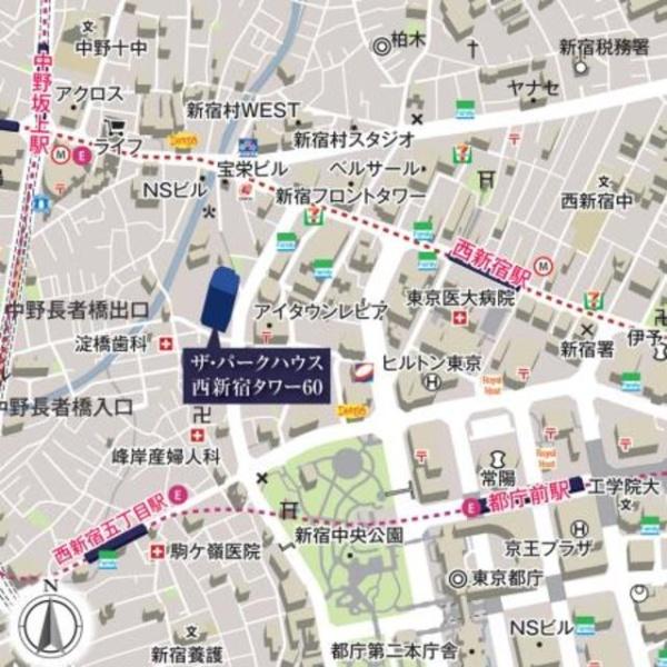 新宿区西新宿５丁目のマンション