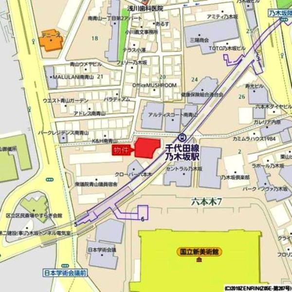 港区六本木７丁目のマンション