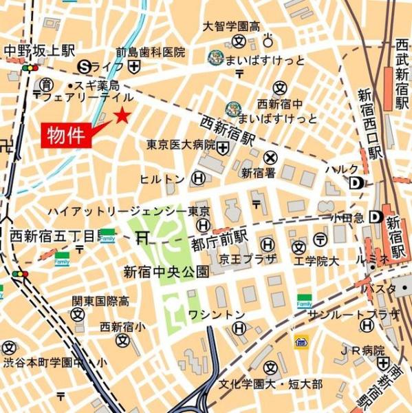 新宿区西新宿５丁目のマンション