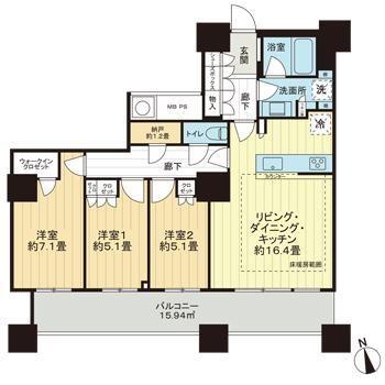 新宿区西新宿５丁目のマンション