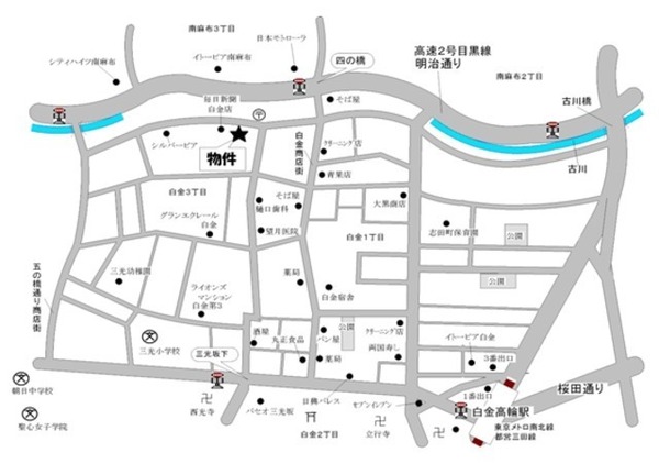 港区白金３丁目のマンション