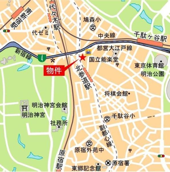 渋谷区千駄ヶ谷４丁目のマンション