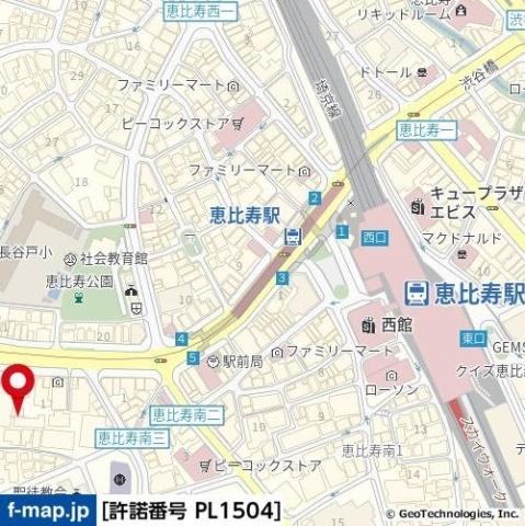 渋谷区恵比寿南３丁目のマンション