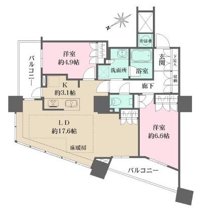 新宿区西新宿５丁目のマンション