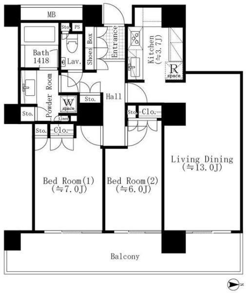 中央区佃１丁目のマンション