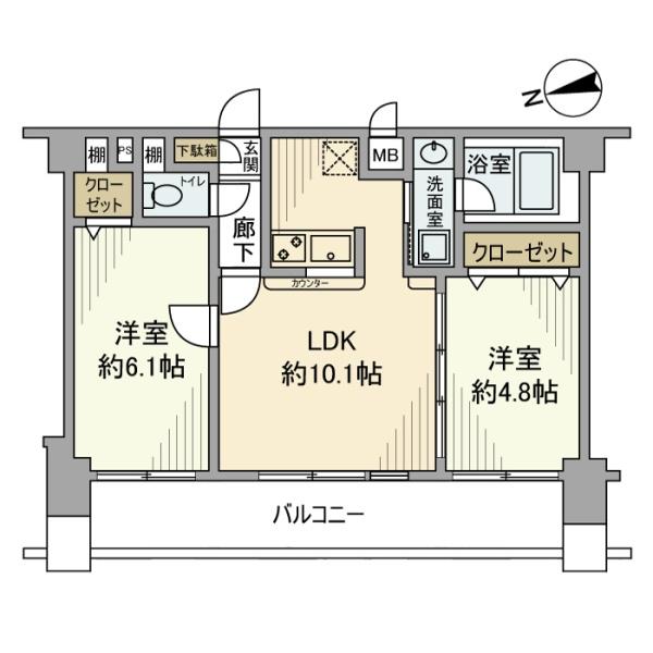 新宿区東五軒町のマンション